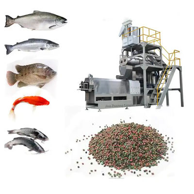 Máquina de pellets para linha de produção de alimentos para peixes de grande capacidade com inspecção de saída por vídeo