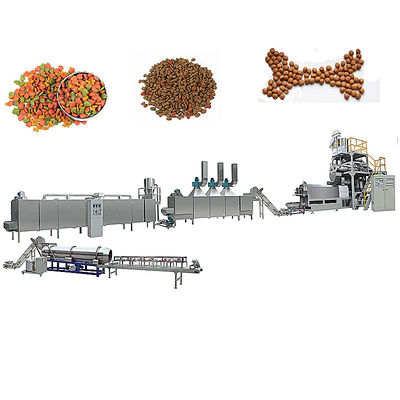 1000 kg/h Capacidade Linha de produção automática versátil de alimentos para cães para soluções versáteis