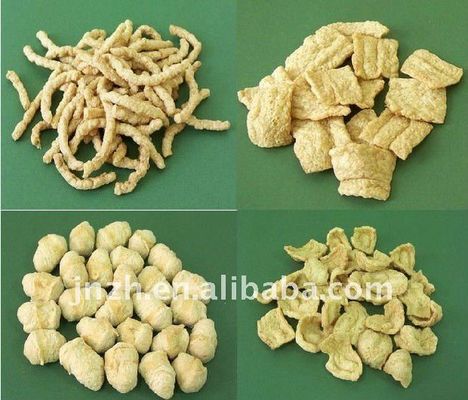 Linha de produção de alimentos texturizados para extrusão de processamento de pó de soja em alimentos