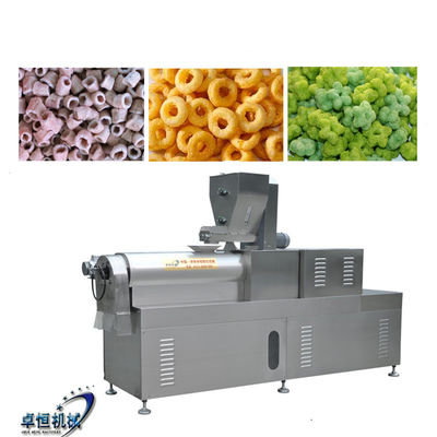 Máquina de fabricação de lanches para fácil operação e na produção de flocos de trigo de milho