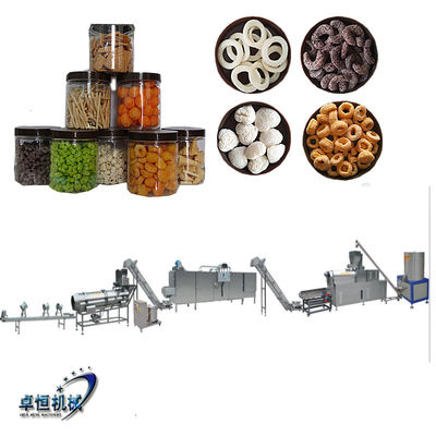 Máquina de fabricação de lanches para fácil operação e na produção de flocos de trigo de milho