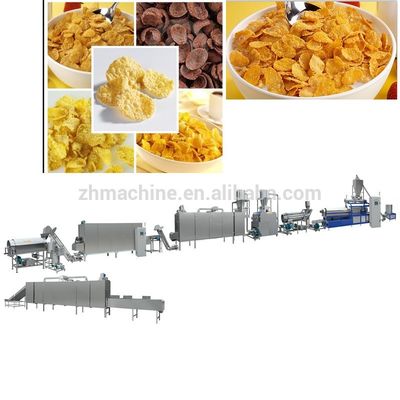 Componentes principais Máquina de fabricação de cereais de café da manhã de milho