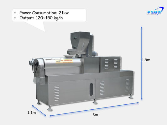 Máquina automática de fabricação de proteína de soja elétrica e a gás para eficiência