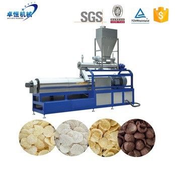 Máquina de fabricação de cereais de pequeno-almoço de flocos de milho com inspecção de saída de vídeo