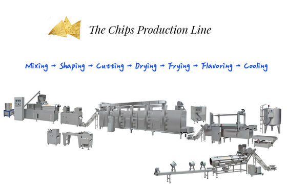 Máquina de fabricação de lanches de milho com certificação CE com inspecção e verificação em vídeo