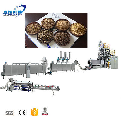 Máquina de alimentação de peixes de animais de estimação de parafusos duplos Plantas Linha de produção de ração para peixes com entrega rápida