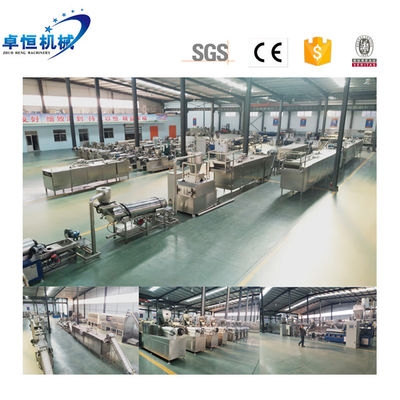 30*4*4m Prata extrudida farinha de trigo corneta batatas fritas lanches máquina de linha de processamento de alimentos