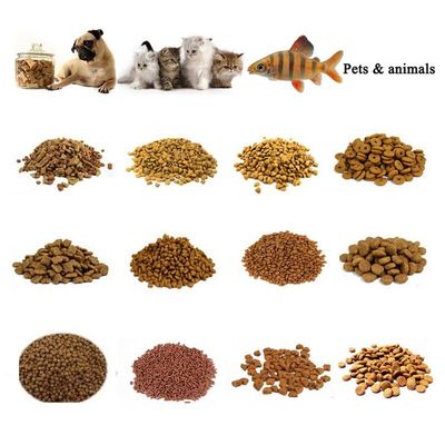Linha de produção de alimentos para animais de estimação com extrusora de aço inoxidável totalmente automática