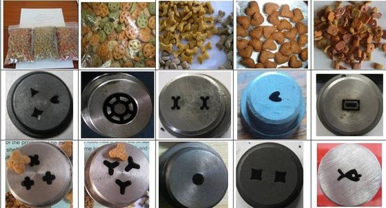 Linha de produção de alimentos para animais de estimação com extrusora de aço inoxidável totalmente automática