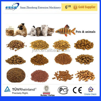 Linha de máquina de extrusão de alimentos para animais de estimação de aço inoxidável com motor Siemens opcional