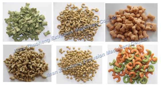 Linha de máquina de extrusão de alimentos para animais de estimação de aço inoxidável com motor Siemens opcional