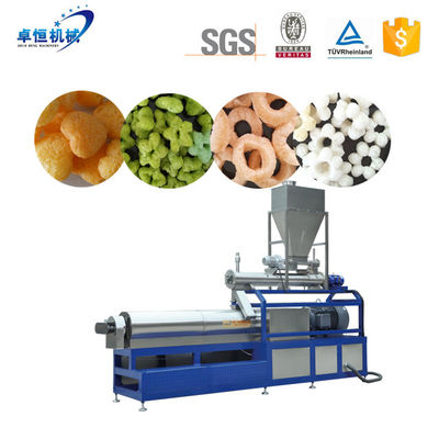 Linha de produção de extrusora de lanches de milho totalmente automática para processamento personalizado