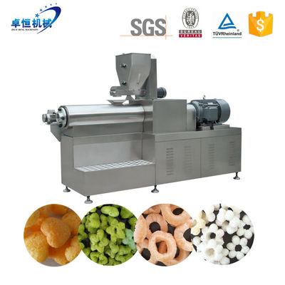Linha de produção completa de bola de queijo Maçã inflada lanches de fabricação de máquina com materiais