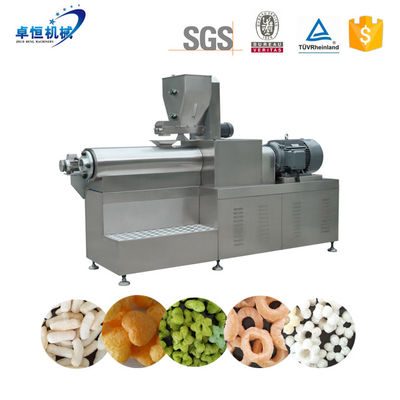 Restaurante Twin Screw Extruder Arroz Millet Milho Milho Trigo Pufed Snack Making Machine