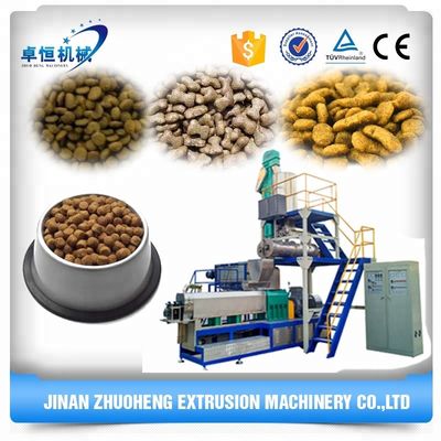 Equipamento de produção de alimentos para animais de estimação de grande capacidade para cães, peixes e gatos em lojas de alimentos e bebidas