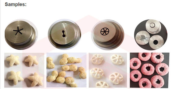 Extrusora de parafusos duplos totalmente automática para linha de produção de lanches de arroz de milho