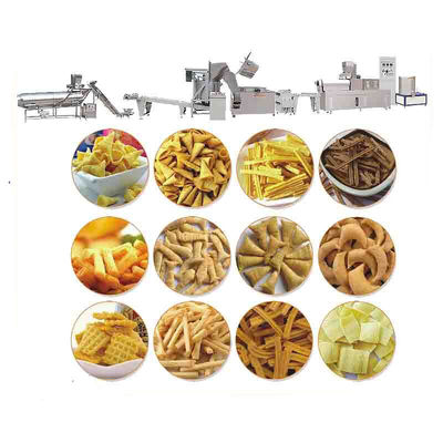 3000 KG Capacidade Fritos Bugles Chips Snacks Linha de produção para alimentos
