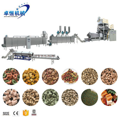Máquina de extrusão de pellets para alimentação de cães CAT com linha de processamento automática completa