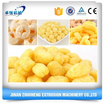 Condição Máquina de produção de linha de produção de extrusores de alimentos para lanches de alta produtividade