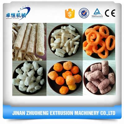 Máquina de produção de extrusores de alimentos de milho pequeno e personalizado para fácil operação