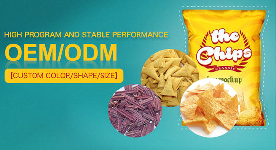 Equipamento automático de produção de Delta Inverter para queijo Nacho Doritos Chips Snacks