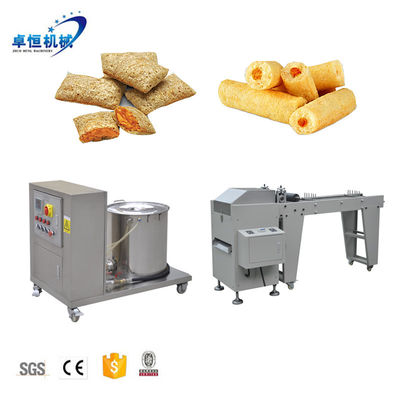 Instalação de orientação de engenheiro Máquina de fabricação de lanches de milho para preenchimento de lanches de núcleo