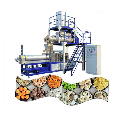 Máquina de processamento de alimentos de extrusão de arroz de poupança de energia para lojas de alimentos e bebidas