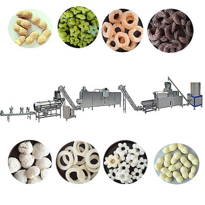 3000 KG Industrial Crispy puffed chips de milho puffed snacks máquina de fabricação para planta de alimentos