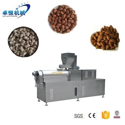 Linha de máquina de produção de alimentos para animais de estimação com extrusora automática de alimentos secos para cães personalizada