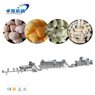 Linha de Produção de Alimentos de Fragmentos de Milho com Extrusora Automática Twin Screw de 56KW