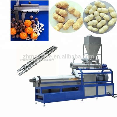 1500 KG farinha de milho extrusão flexível instantâneo puff crunch Cereais lanches linha de produção de alimentos