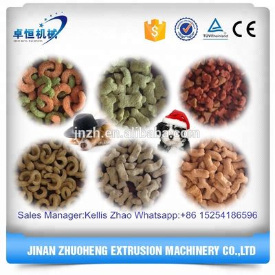 Linha de produção de extrusores de alimentos para animais de estimação totalmente automática de aço inoxidável com inspecção por vídeo
