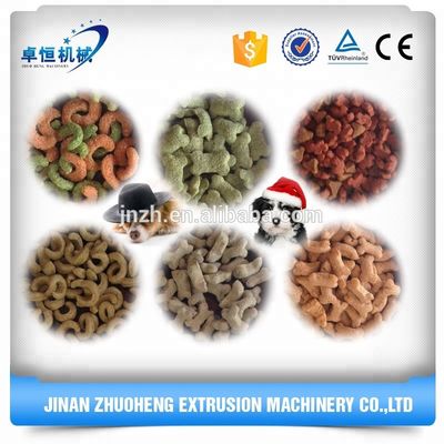 Linha de máquinas de processamento de extrusoras de produção de alimentos para animais de estimação de aço inoxidável totalmente automática de grande capacidade
