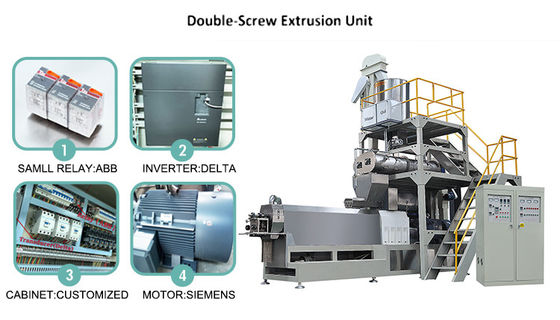 Máquina de processamento de extrusão de matérias-primas de farinha de carne para linha de produção de alimentos secos para animais de estimação
