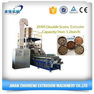 220v/380v/50Hz Twin Screw Extruder Linea de extrusão de processamento de alimentos para animais de estimação