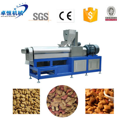 Máquina de fabricação de alimentos para cães de 1500 kg controlada por PLC para fabricação de alimentos para animais de estimação extrudidos a seco