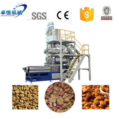 Máquina de fabricação de alimentos para cães de 1500 kg controlada por PLC para fabricação de alimentos para animais de estimação extrudidos a seco