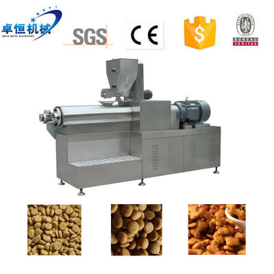 220V 380V 415V 440V Pet Food Extruder Máquina seca de fabricação de alimentos para gatos com inversor Delta