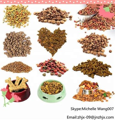 Linha de extrusão de pellets de alimentos para animais de estimação de grande capacidade de construção de aço inoxidável