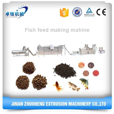 Máquina de fabricação de extrusores de alimentação para peixes flutuantes automáticos de parafusos duplos
