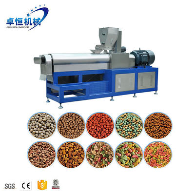 Linha de produção de alimentos para peixes flutuantes/ Máquina de fabricação de alimentos para camarão para processamento de alimentos para animais de estimação