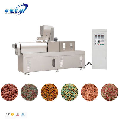 5 toneladas/h Máquina automática completa de produção de alimentos para animais de estimação, peixes e peixes 23*3*3m