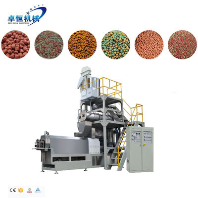 5 toneladas/h Máquina automática completa de produção de alimentos para animais de estimação, peixes e peixes 23*3*3m