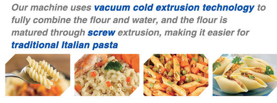 Máquina de produção de massas e macarrões com capacidade de 40 kg/h